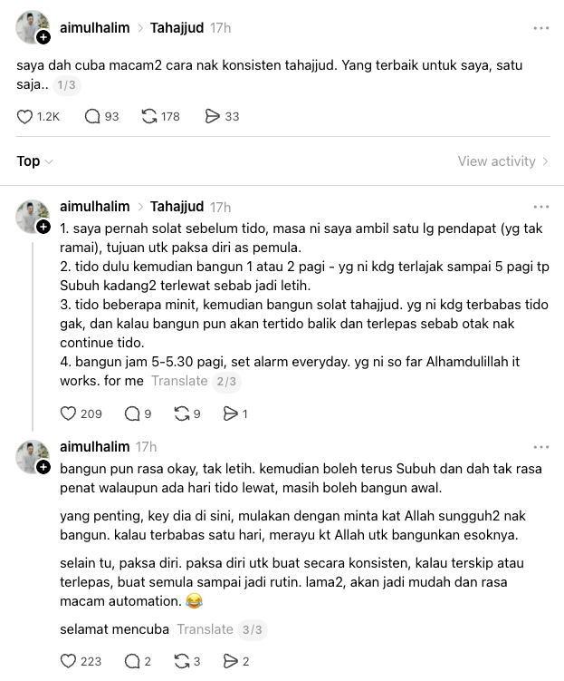 cara konsisten tahajjud